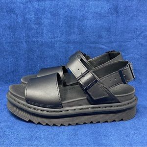 Dr. Martens black leather Voss sandals like new size womens US 7